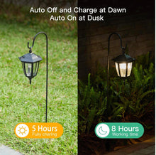 Load image into Gallery viewer, Hanging Solar Lights Dual Use Shepherd Hook Lights Outdoor Solar Coach Lights, 4 Pack
