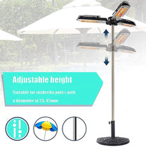 Load image into Gallery viewer, Electric Umbrella Heater Outdoor Heaters for Patio Electric Only Waterproof Infrared for Patio, Commercial and Residential