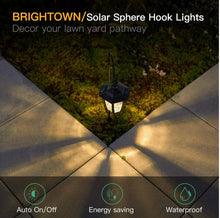 Load image into Gallery viewer, Hanging Solar Lights Dual Use Shepherd Hook Lights Outdoor Solar Coach Lights, 4 Pack