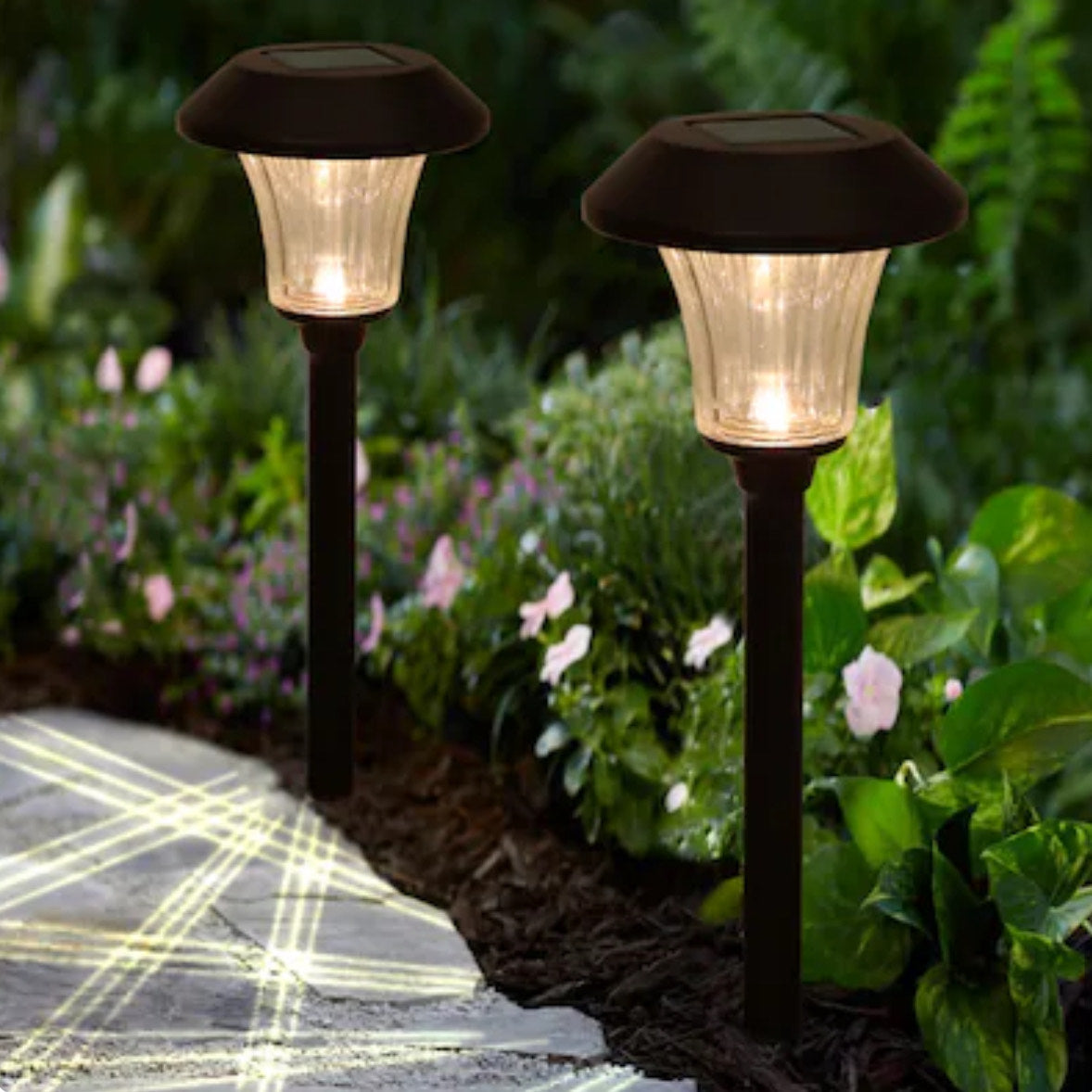 Berkely Jensen 12 -Lumens Oil-rubbed Bronze Solar LED Outdoor Path Light 5 Pack( 3000-Kelvins K)