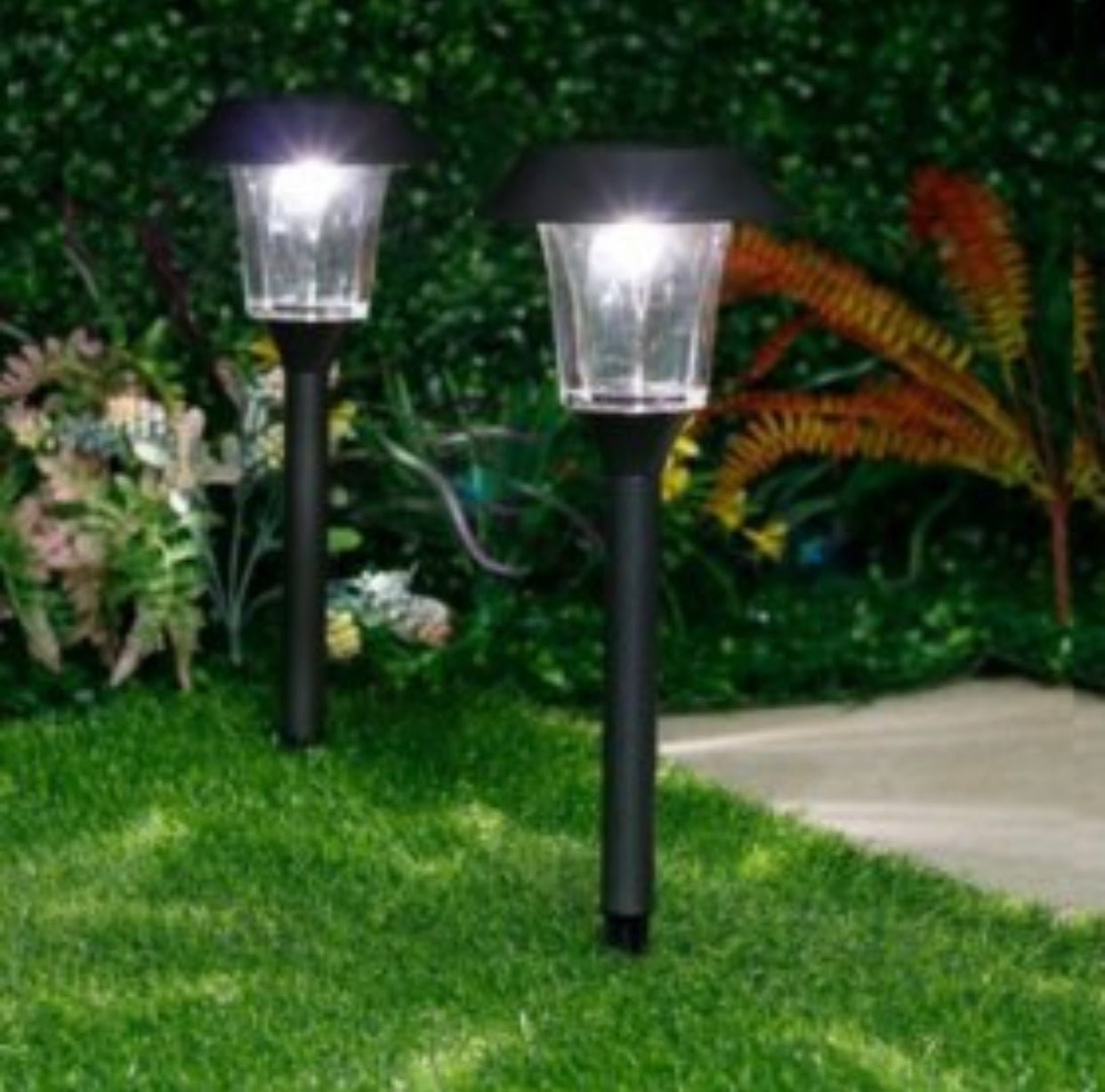8 Pack Solar Pathway LED Lights Outdoor Color Changing -Stainless Steel - Outdoor Solar Outlet