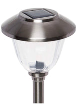 Load image into Gallery viewer, LED-Stainless-Steel-Rechargeable-Solar-Pathway-Light