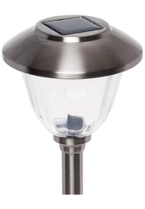LED-Stainless-Steel-Rechargeable-Solar-Pathway-Light