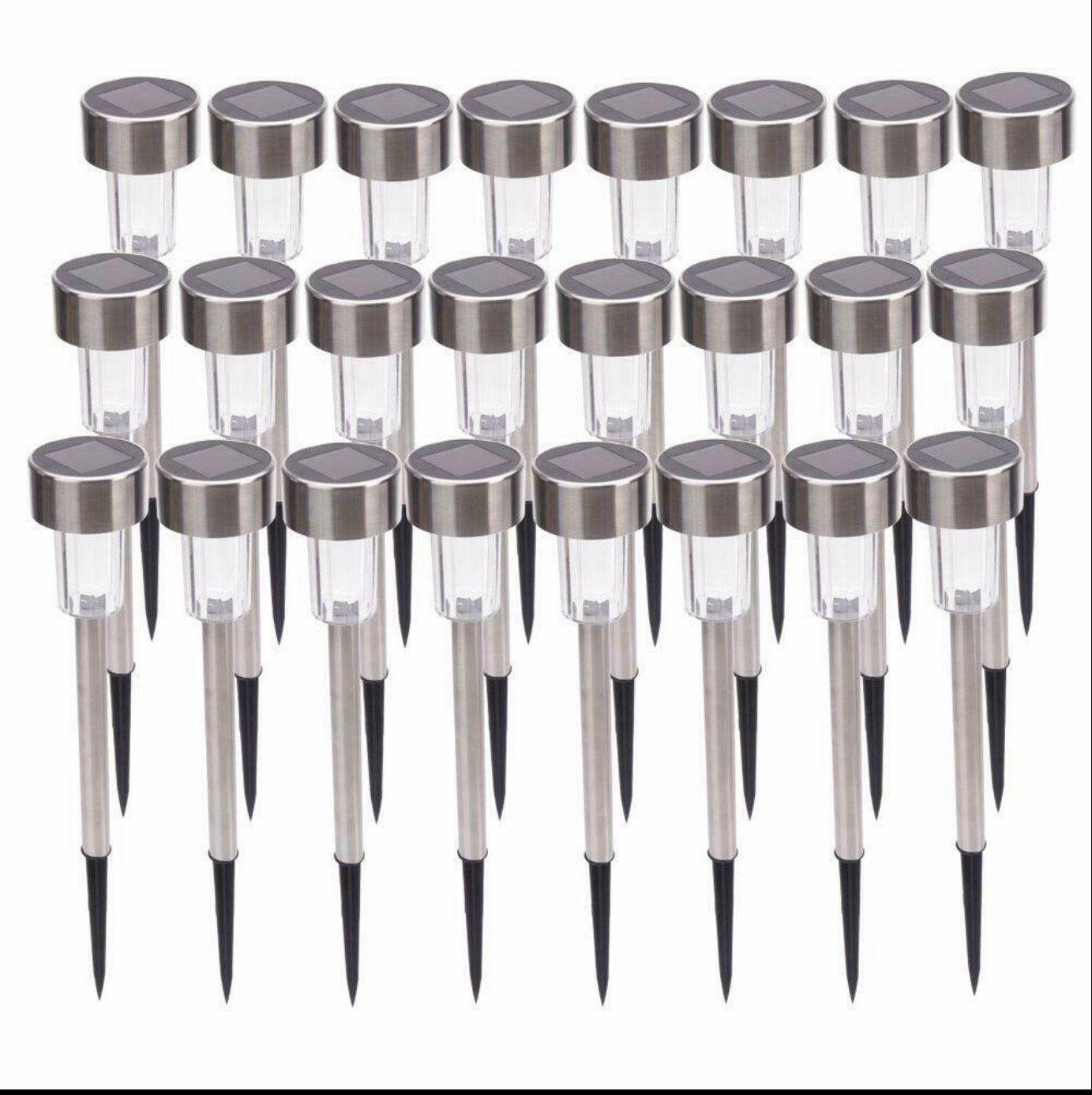 42-Pack-Outdoor-Stainless-Steel-Led-Solar-Light