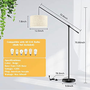 TubUSA- Arc Floor Lamp Hang - Large - with LED Bulb