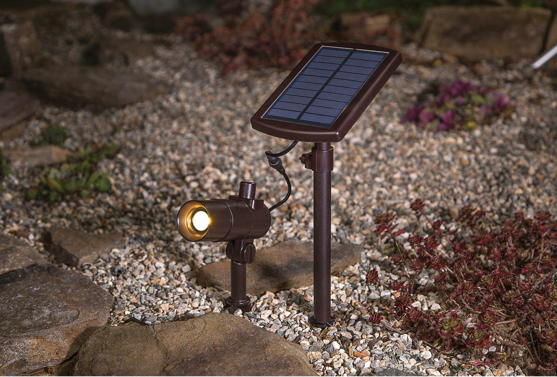 LED-Black-Color-Solar-Spot-Light-Garden-View