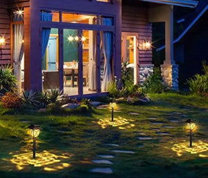 8 Pack Solar LED Lights Outdoor Garden Pathway Solar Powered Yard Lights