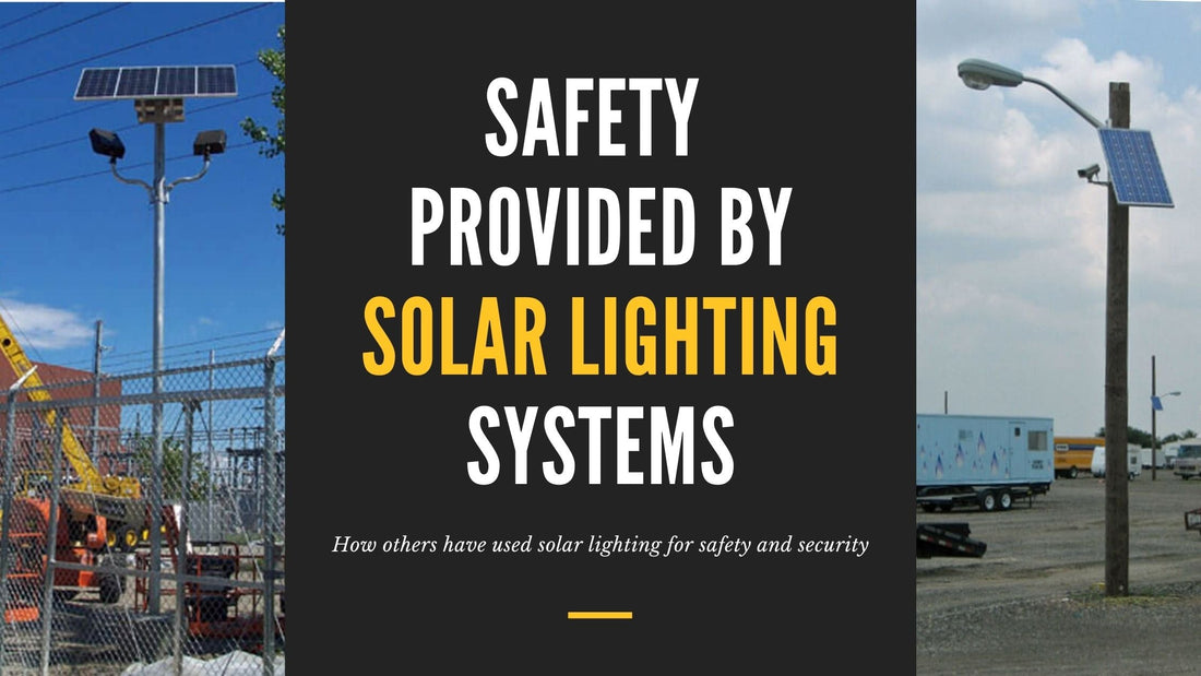Safety Provided By Solar Lighting - Outdoor Solar Outlet