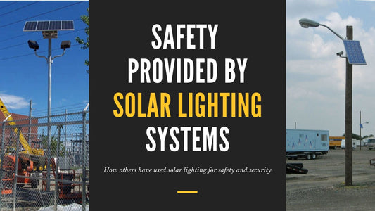 Safety Provided By Solar Lighting - Outdoor Solar Outlet