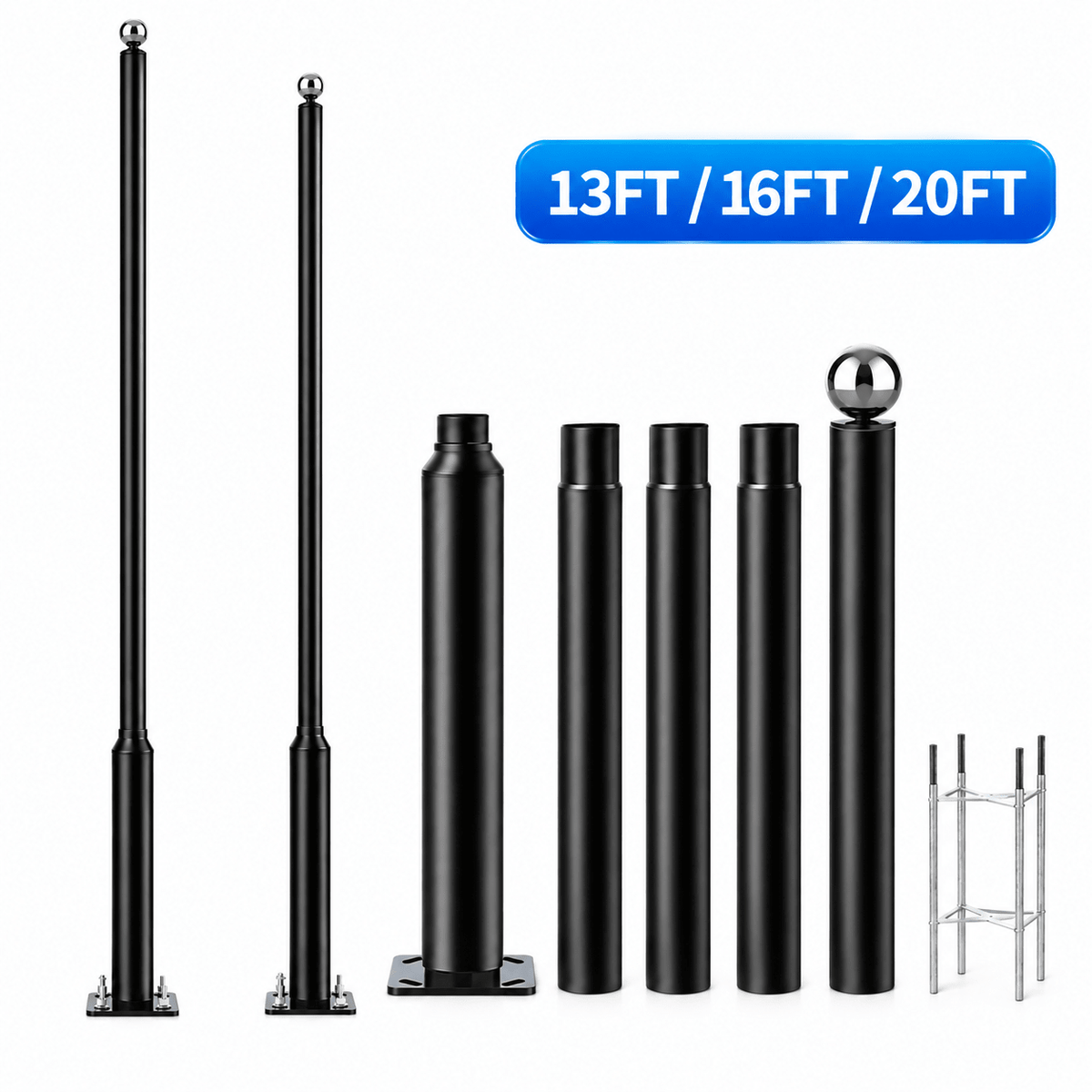 Street Light Pole - Outdoor Solar Outlet