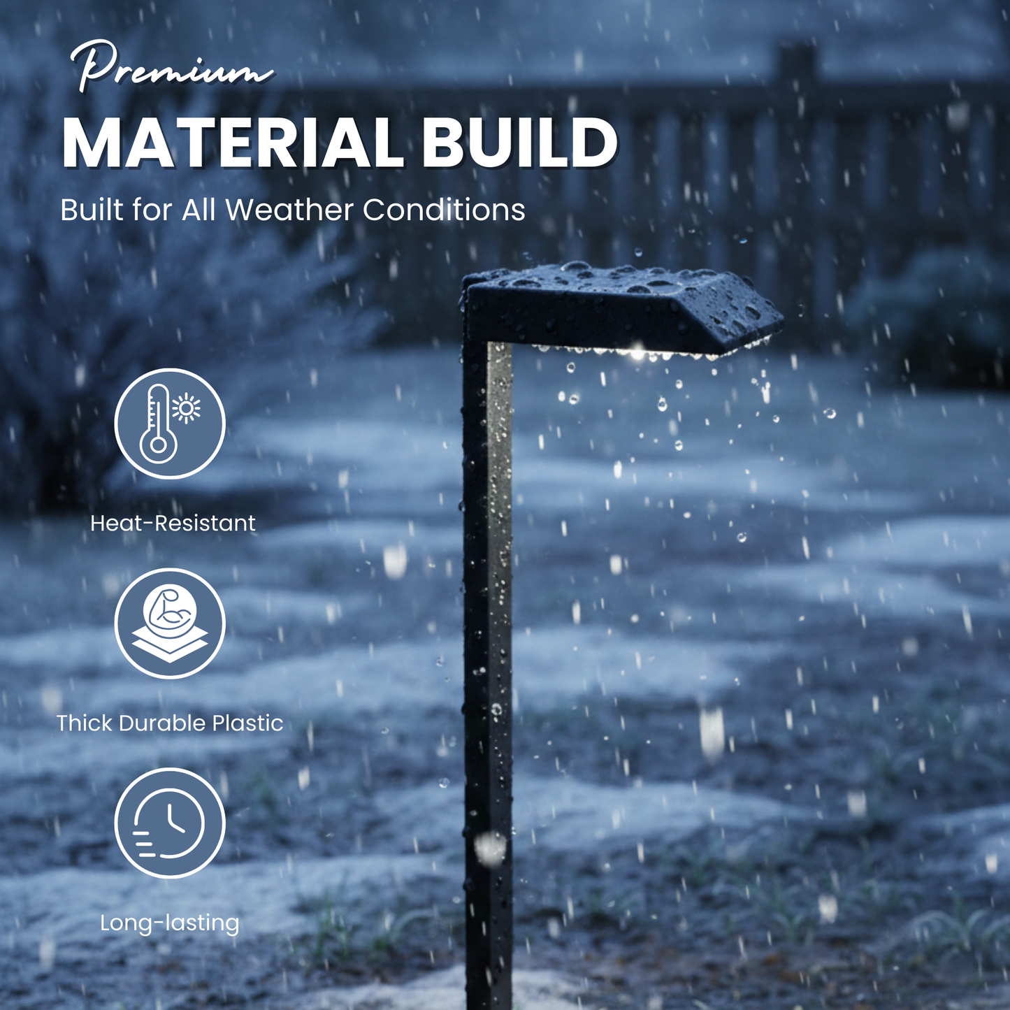 SmartYard Solar LED Pathway Lights 30 Lumen Modern Down Light , 6-Pack