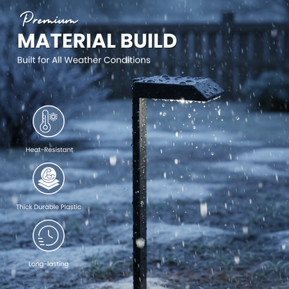 SmartYard Solar LED Pathway Lights 30 Lumen Modern Down Light , 6-Pack