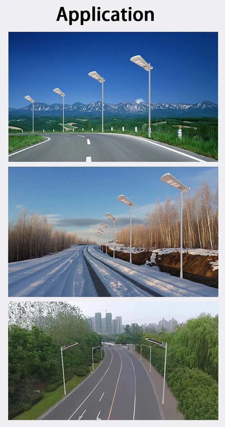 10,000W Commercial Solar street light All In One 6500K-Self Cleaning - Outdoor Solar Outlet