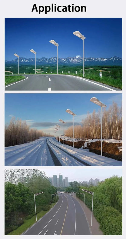 10,000W Commercial Solar street light All In One 6500K-Self Cleaning - Outdoor Solar Outlet