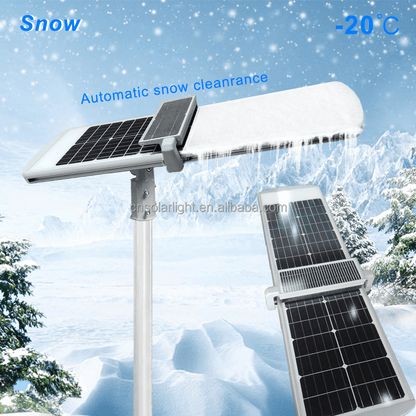 10,000W Commercial Solar street light All In One 6500K-Self Cleaning - Outdoor Solar Outlet