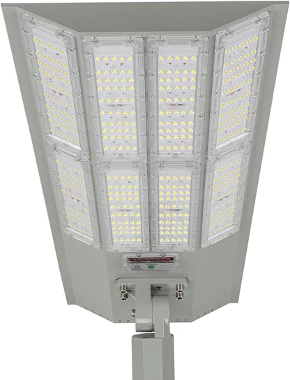 11,000W Aluminum Frame Solar Street Lights Outdoor Motion Sensor, Dusk to Dawn 200000LM with Remote Control - Outdoor Solar Outlet