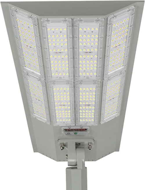 11,000W Aluminum Frame Solar Street Lights Outdoor Motion Sensor, Dusk to Dawn 200000LM with Remote Control