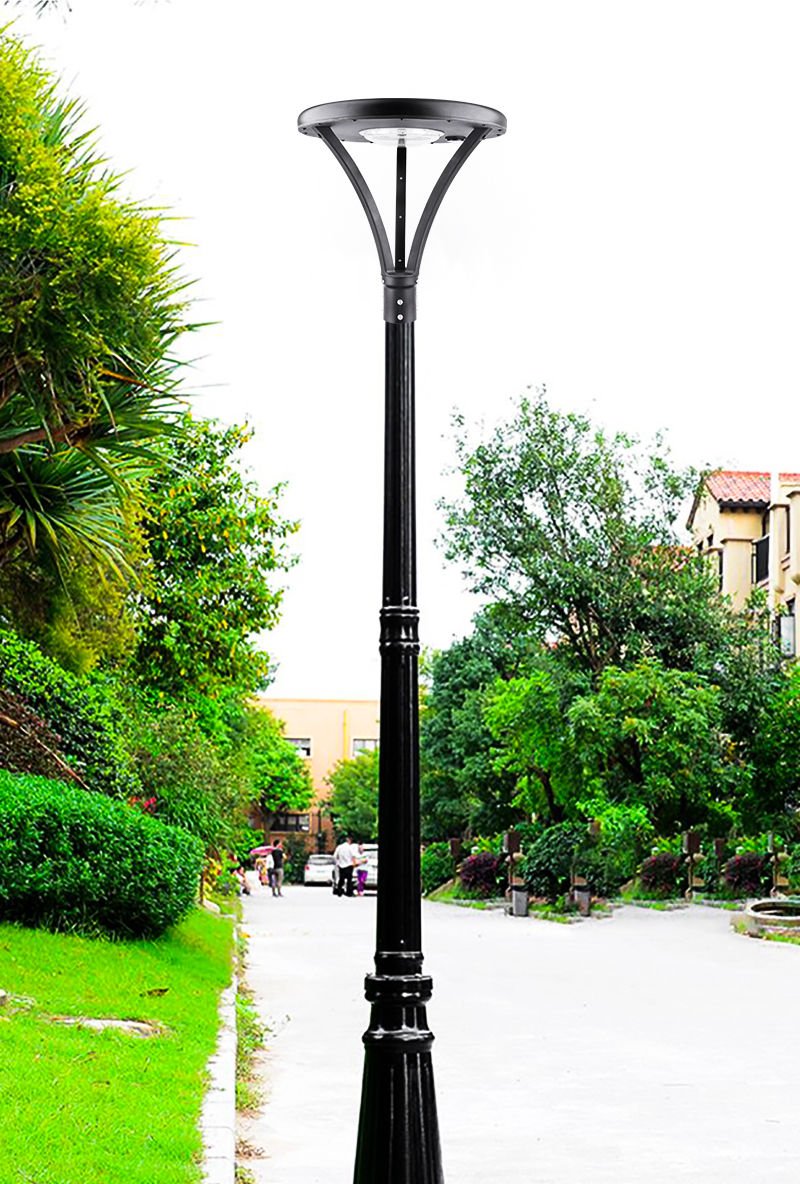 12000W Solar Lamp Post Cap – 240000LM Aluminum Solar Post Top Light, IP65, Dusk-to-Dawn, 120° Wide Beam - Outdoor Solar Outlet