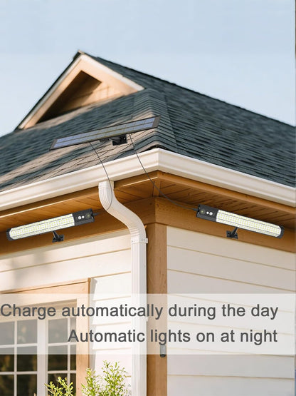1500W Solar sensor lights, outdoor high-brightness lighting with 316 LED, motion sensor sensing, independent solar charging panel, detachable handheld lighting - Outdoor Solar Outlet