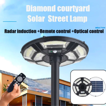1500W Solar UFO Motion Sensor All in one Solar Garden Street Light With Remote Control - Outdoor Solar Outlet
