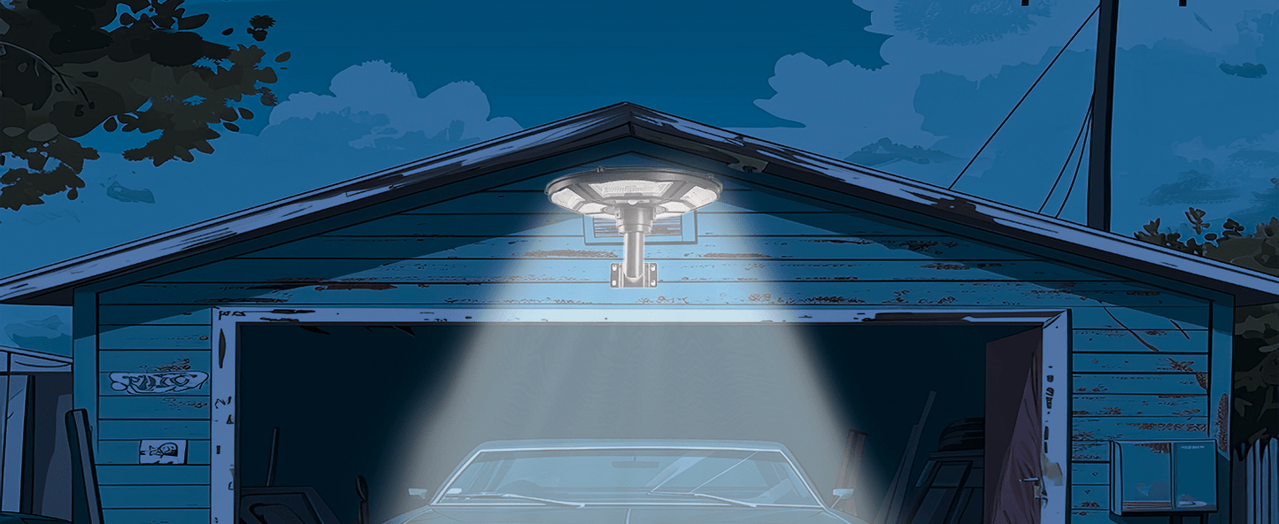 1500W Solar UFO Motion Sensor All in one Solar Garden Street Light With Remote Control - Outdoor Solar Outlet