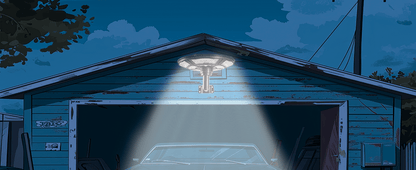1500W Solar UFO Motion Sensor All in one Solar Garden Street Light With Remote Control - Outdoor Solar Outlet