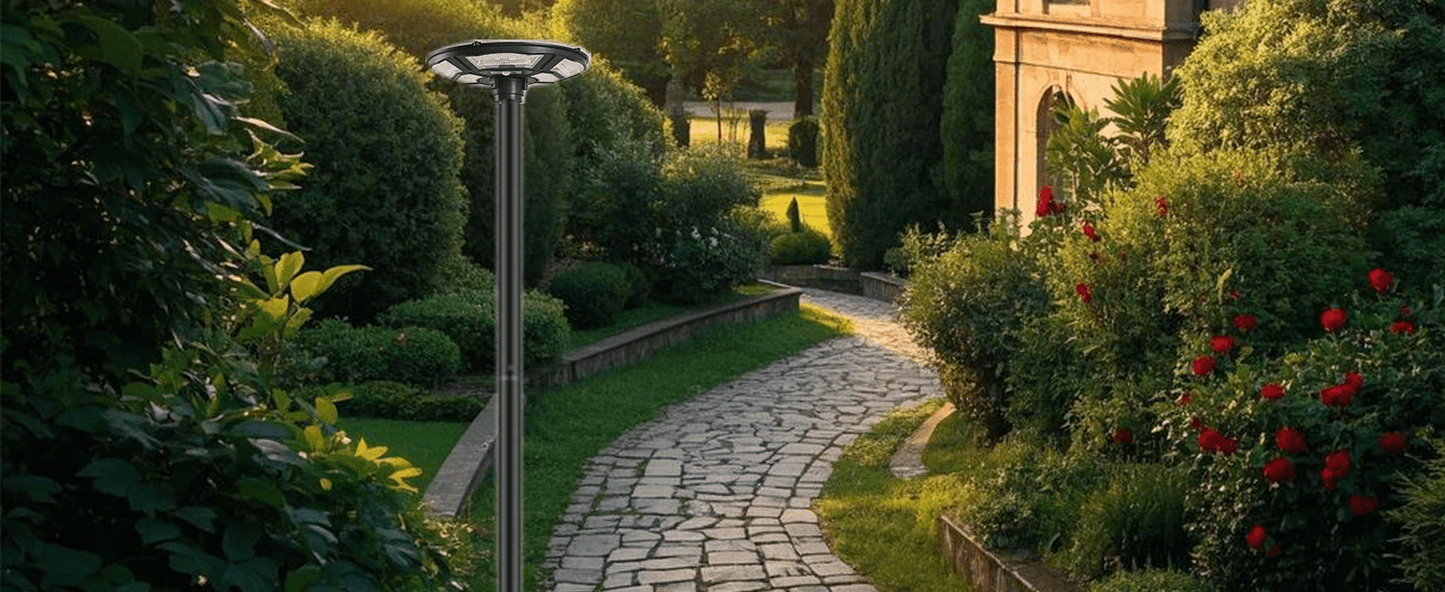 1500W Solar UFO Motion Sensor All in one Solar Garden Street Light With Remote Control - Outdoor Solar Outlet