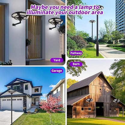 1500W Solar UFO Motion Sensor All in one Solar Garden Street Light With Remote Control - Outdoor Solar Outlet