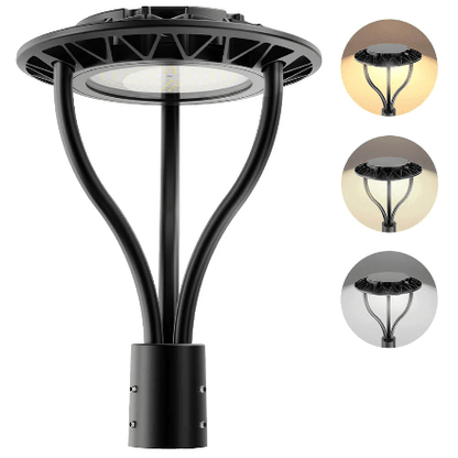 150W Hard Wire LED Post Top UFO Light 21,000LM, ETL Listed LED Post Lights with Photocell 5000K, IP65 - Outdoor Solar Outlet