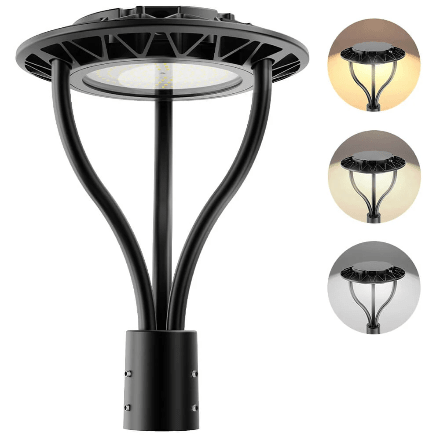 150W Hard Wire LED Post Top UFO Light 21,000LM, ETL Listed LED Post Lights with Photocell 5000K, IP65 - Outdoor Solar Outlet