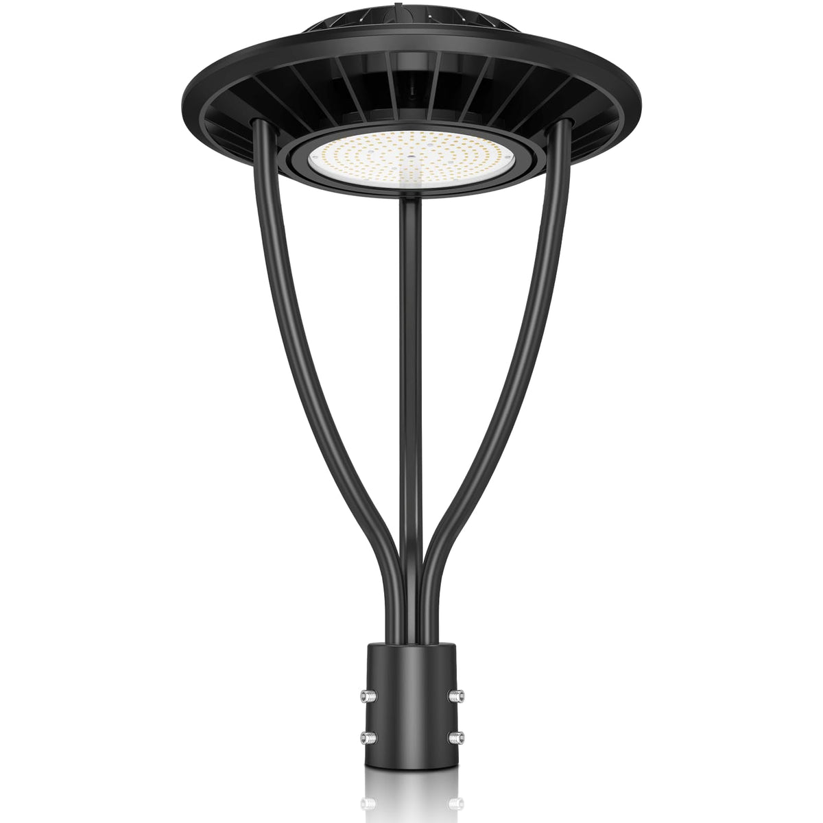 150W Hard Wire LED Post Top UFO Light 21,000LM, ETL Listed LED Post Lights with Photocell 5000K, IP65 - Outdoor Solar Outlet