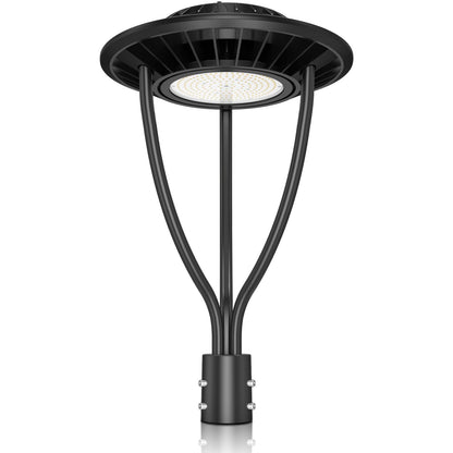 150W Hard Wire LED Post Top UFO Light 21,000LM, ETL Listed LED Post Lights with Photocell 5000K, IP65 - Outdoor Solar Outlet