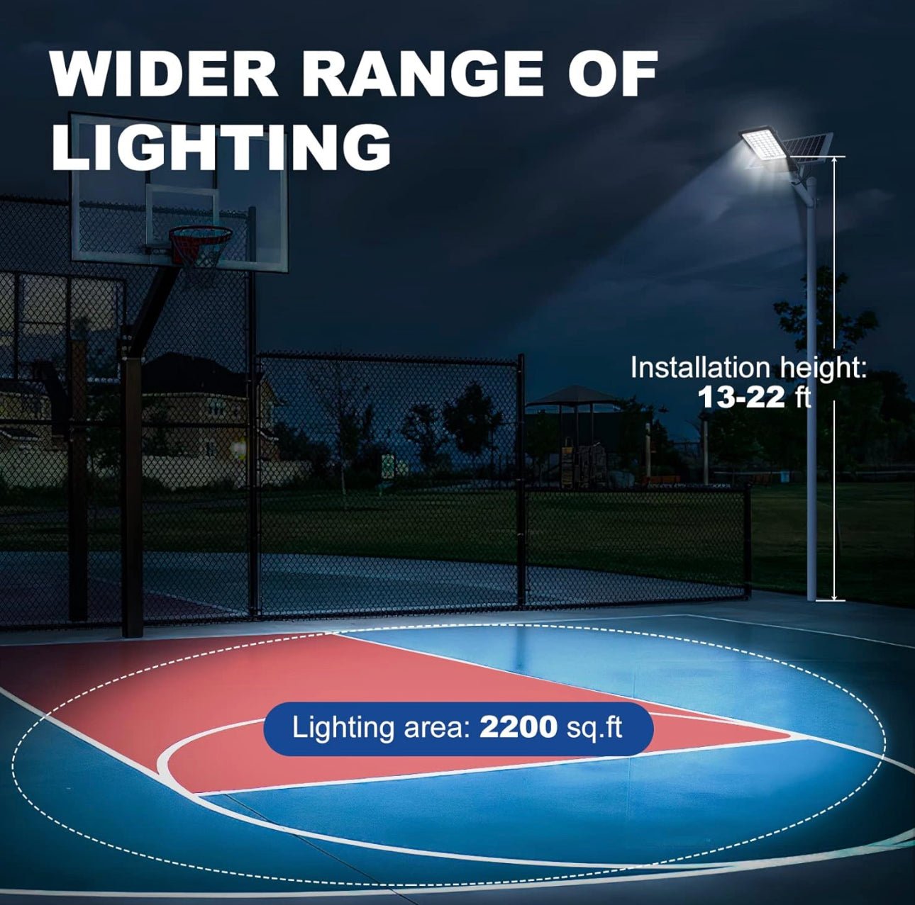 1600W Commercial Solar Street Lights Outdoor Waterproof 160000LM Dusk to Dawn - Outdoor Solar Outlet
