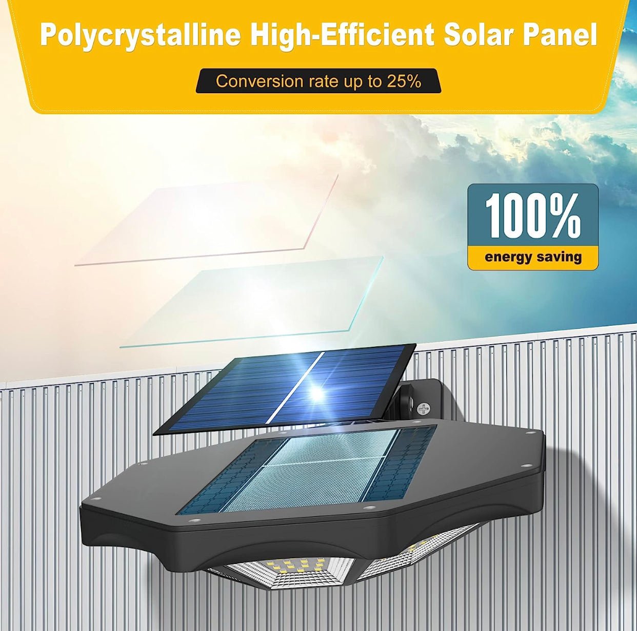 2 Pack SmartYard 300W Solar Street Light 168LED Dusk to Dawn,6500K with Motion Sensor - Outdoor Solar Outlet