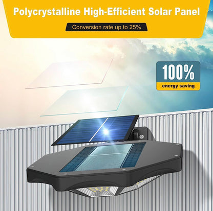 2 Pack SmartYard 300W Solar Street Light 168LED Dusk to Dawn,6500K with Motion Sensor - Outdoor Solar Outlet