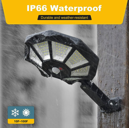 2 Pack SmartYard 300W Solar Street Light 168LED Dusk to Dawn,6500K with Motion Sensor - Outdoor Solar Outlet