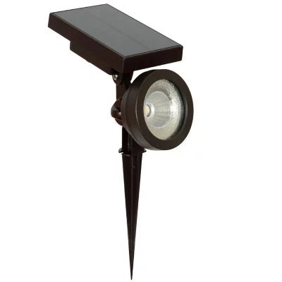 2-Piece LED Solar Spotlights - Oil-Rubbed Bronze 50 Lumen - Outdoor Solar Outlet