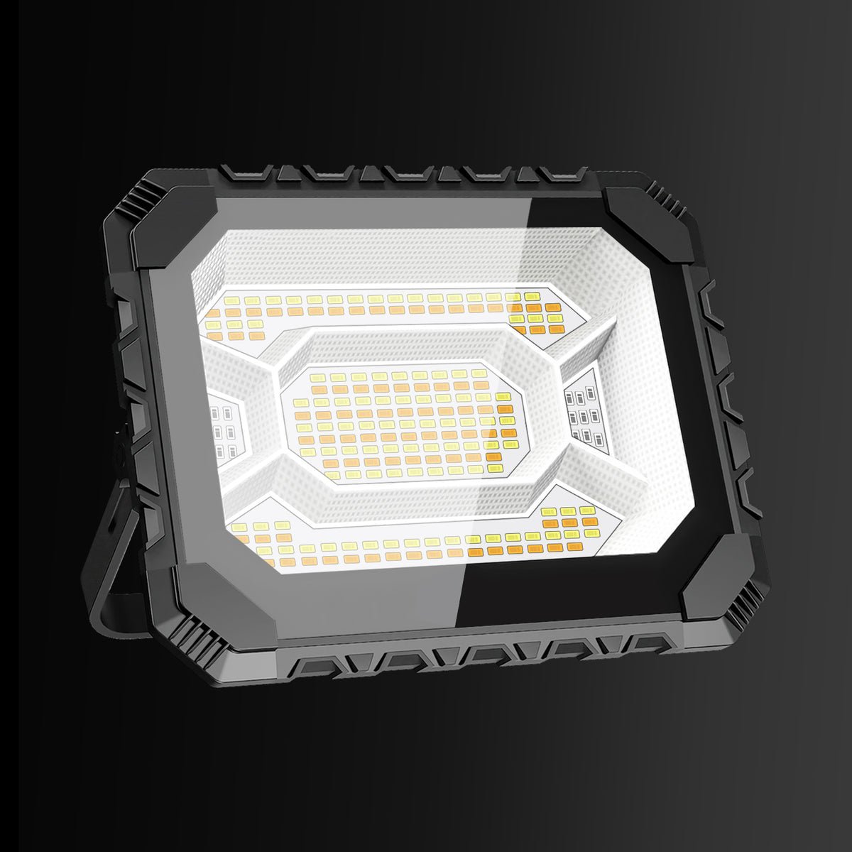 200W Solar Work Flood Light Rechargeable, 16000LM Portable Camping Lights 3000K/4500K/6500K, 16000mAh Battery - Outdoor Solar Outlet