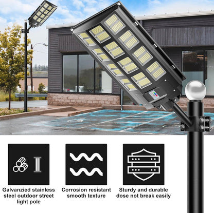 20Ft Commercial Grade Street/Parking/Flag Light Pole, Aluminum + Cage 1-Pack - Outdoor Solar Outlet