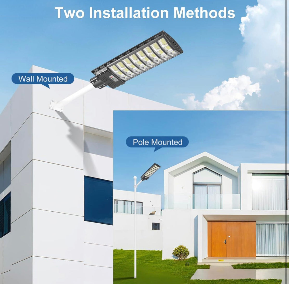 2200W Solar Street Light Parking Lot Lights, 6500K Solar Led Outdoor Lights, Solar Lights Outdoor Waterproof, Dusk to Dawn - Outdoor Solar Outlet