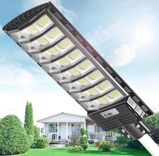 2200W Solar Street Light Parking Lot Lights, 6500K Solar Led Outdoor Lights, Solar Lights Outdoor Waterproof, Dusk to Dawn - Outdoor Solar Outlet