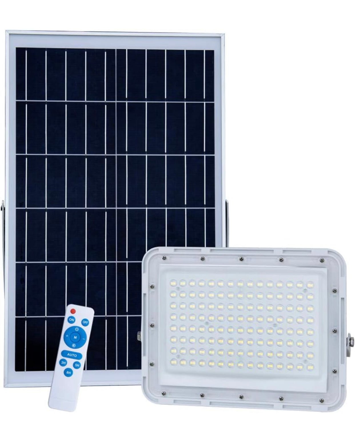 2300W LED Solar Aluminum Frame Flood Lights,24000LM Street Flood Light Waterproof with Remote Control - Outdoor Solar Outlet