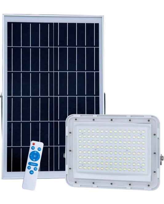 2300W LED Solar Aluminum Frame Flood Lights,24000LM Street Flood Light Waterproof with Remote Control - Outdoor Solar Outlet