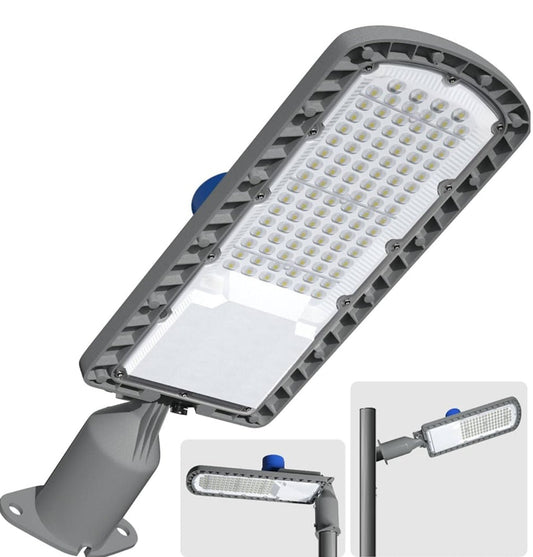 250W LED Hard Wire Electric Parking Lot Lights 30000LM: Dusk to Dawn Outdoor Street Lighting, Commercial Area Security Light with IP65 Waterproof 6500K - Outdoor Solar Outlet
