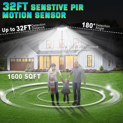 250W Solar Lights Outdoor Waterproof Flood Security Motion Sensor - 496 LEDs 3000 Lumens 360° Illumination- 2Pack - Outdoor Solar Outlet