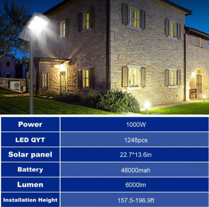 2600W Solar Street Lights Outdoor,Solar Security Flood Lights 42000lumens 6500K Dusk to Dawn Without Motion Sensor IP66 Waterproof for Parking Lot,Stadium,Garden,Yard,Basketball - Outdoor Solar Outlet