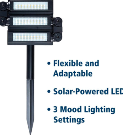 3 Color Temperature 180° Solar Powered Flood Light Outdoor 230 Lumen - Waterproof Bright LED Spotlight - Outdoor Solar Outlet