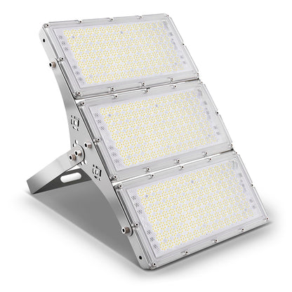 300W LED Flood Light, Hard Wired 24000LM Stadium Lights, 6000K Daylight White, 1500W Halogen Equivalent, IP66 Waterproof - Outdoor Solar Outlet