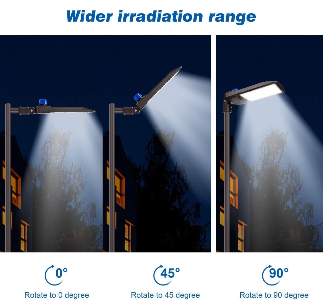 300W LED Parking Lot Light Hard Wire Slip Fitter Mount Dusk to Dawn LED Outdoor Lighting Exterior Flood Light Commercial IP65 Waterproof - Outdoor Solar Outlet