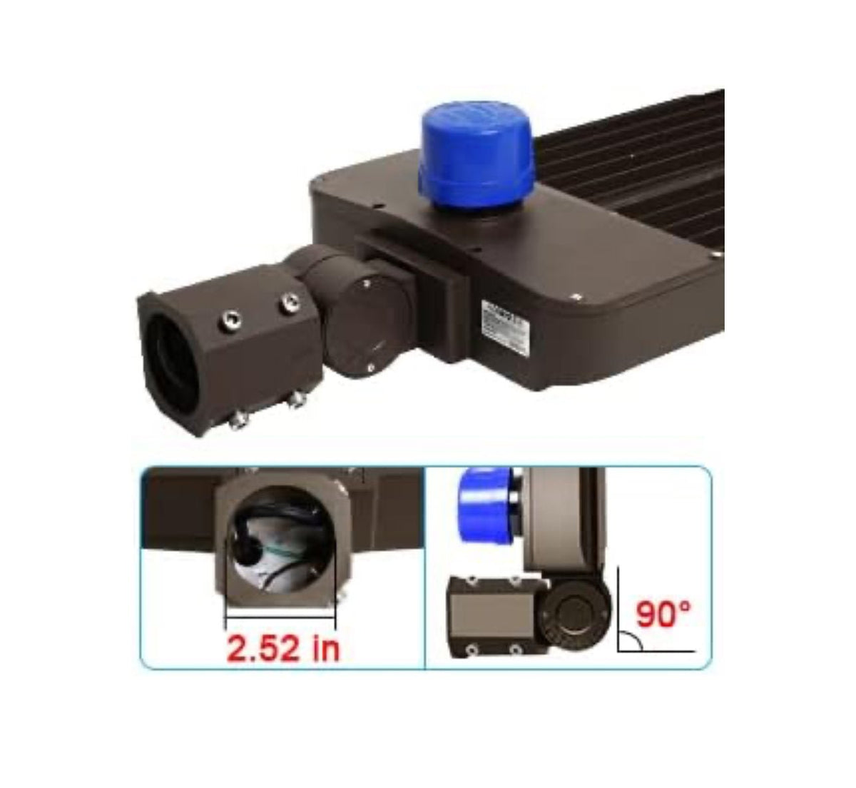 300W LED Parking Lot Light Hard Wire Slip Fitter Mount Dusk to Dawn LED Outdoor Lighting Exterior Flood Light Commercial IP65 Waterproof - Outdoor Solar Outlet